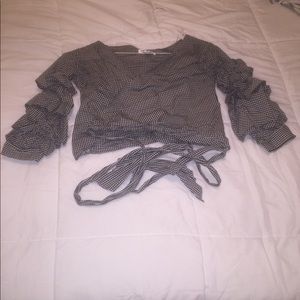 Say what wrap crop top